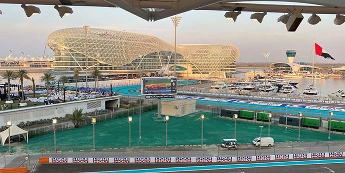 Formule 1 reis naar Abu Dhabi