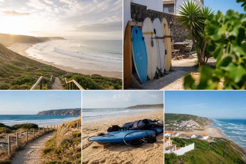 Surfers in zee bij het strand